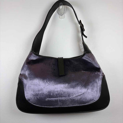 Pre-Owned Gucci Purple Velvet Designer Handbag