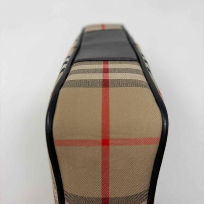 Pre-Owned Burberry Tan Multi Fabric Designer Handbag