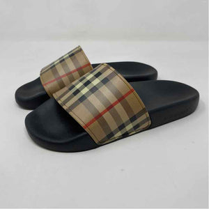 Pre-Owned Burberry Plaid Canvas Shoe Size 5.5 Designer Shoes