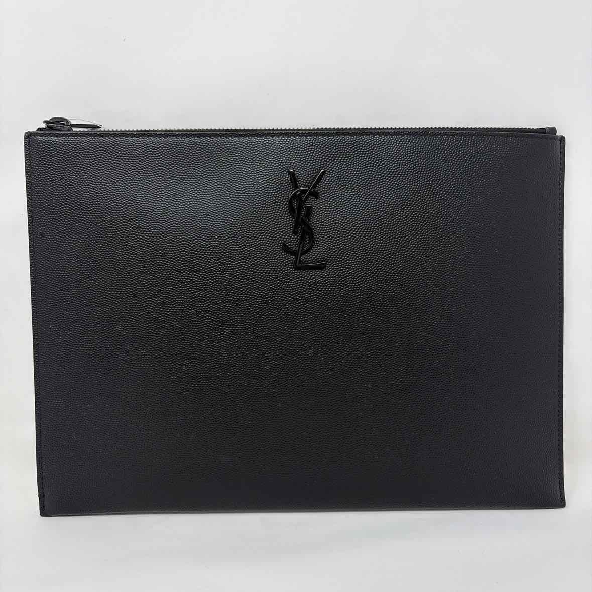 Pre-Owned Saint Laurent Black Leather Designer Handbag