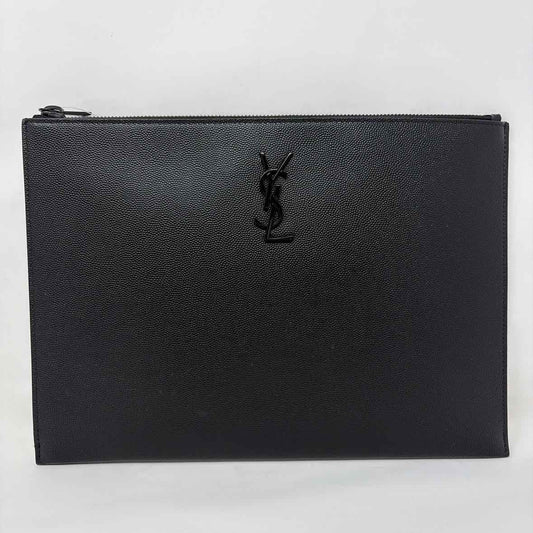 Pre-Owned Saint Laurent Black Leather Designer Handbag