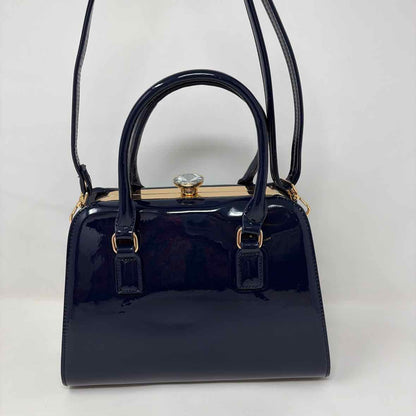 Navy Patent Handbag