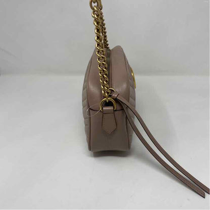 Pre-Owned Gucci Mauve Leather Designer Handbag