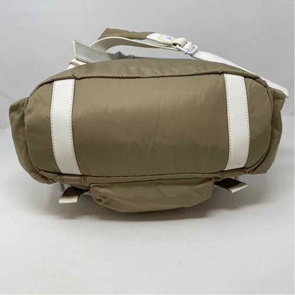 Pre-Owned Tory Burch Taupe Nylon Handbag