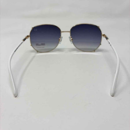 Pre-Owned Diane Von Furstenberg Blue/White Sunglasses