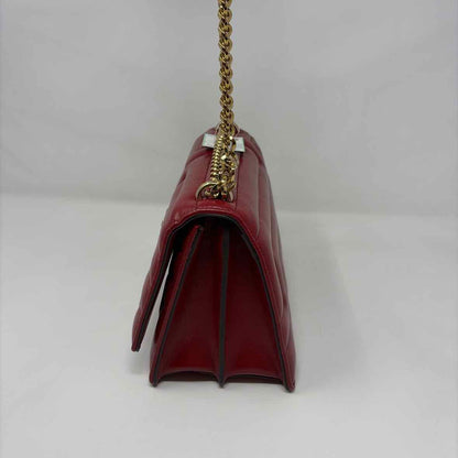 Pre-Owned Jimmy Choo Red Leather Designer Handbag