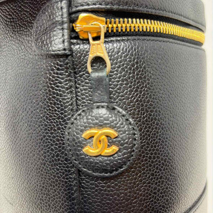 Pre-Owned Chanel Black Leather Designer Handbag