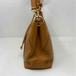 Pre-Owned MCM Cognac Leather Designer Handbag