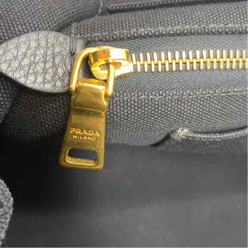 Pre-Owned Prada Black Canvas Designer Handbag