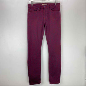 Pre-Owned Size 27/S Tory Burch Burgundy Jeans