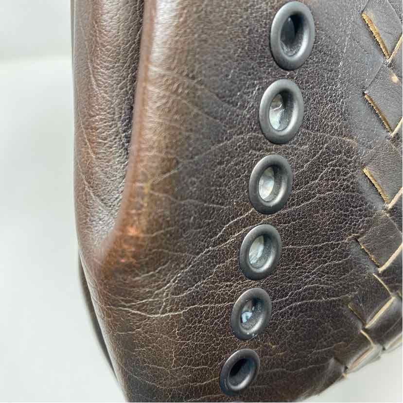 Pre-Owned Bottega Veneta Brown Leather Designer Handbag