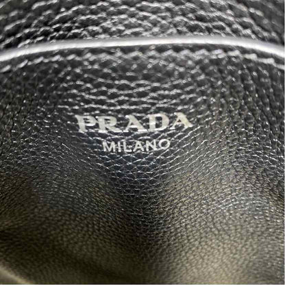 Pre-Owned Prada Black Leather Designer Handbag
