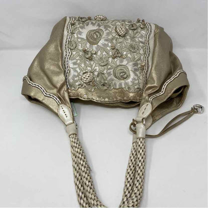 Pre-Owned Brighton Gold Leather Handbag