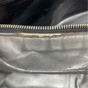 Pre-Owned Chanel Black Patent Designer Handbag