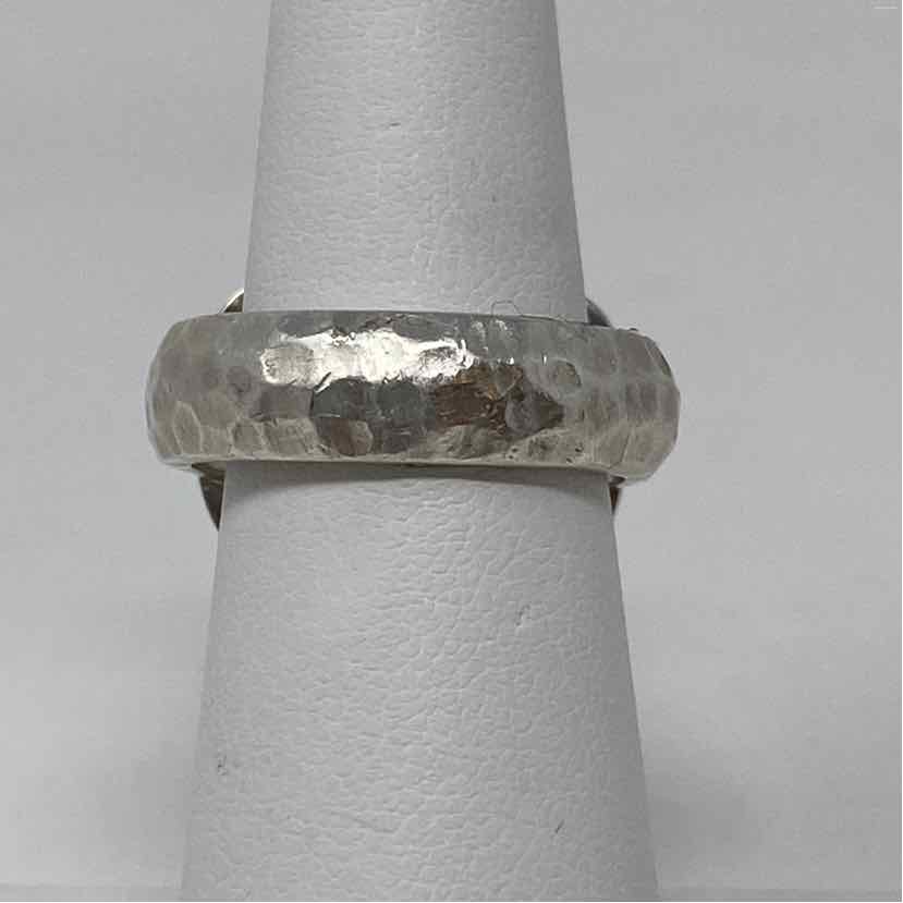 Pre-Owned Jamie Joseph Ring Size 6 Silver/Gold Sterling Ring