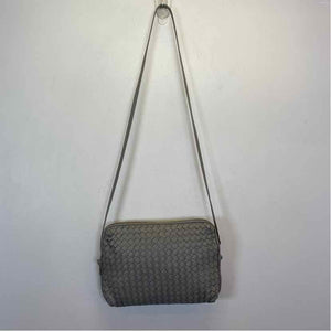 Pre-Owned Sanson Grey Leather Handbag