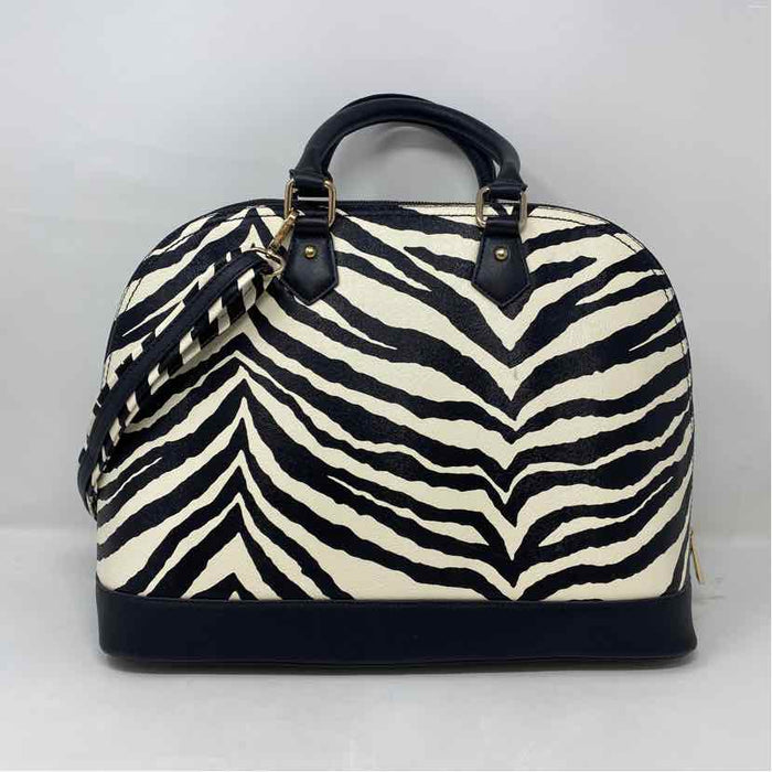 Pre-Owned galian Zebra faux leather Handbag