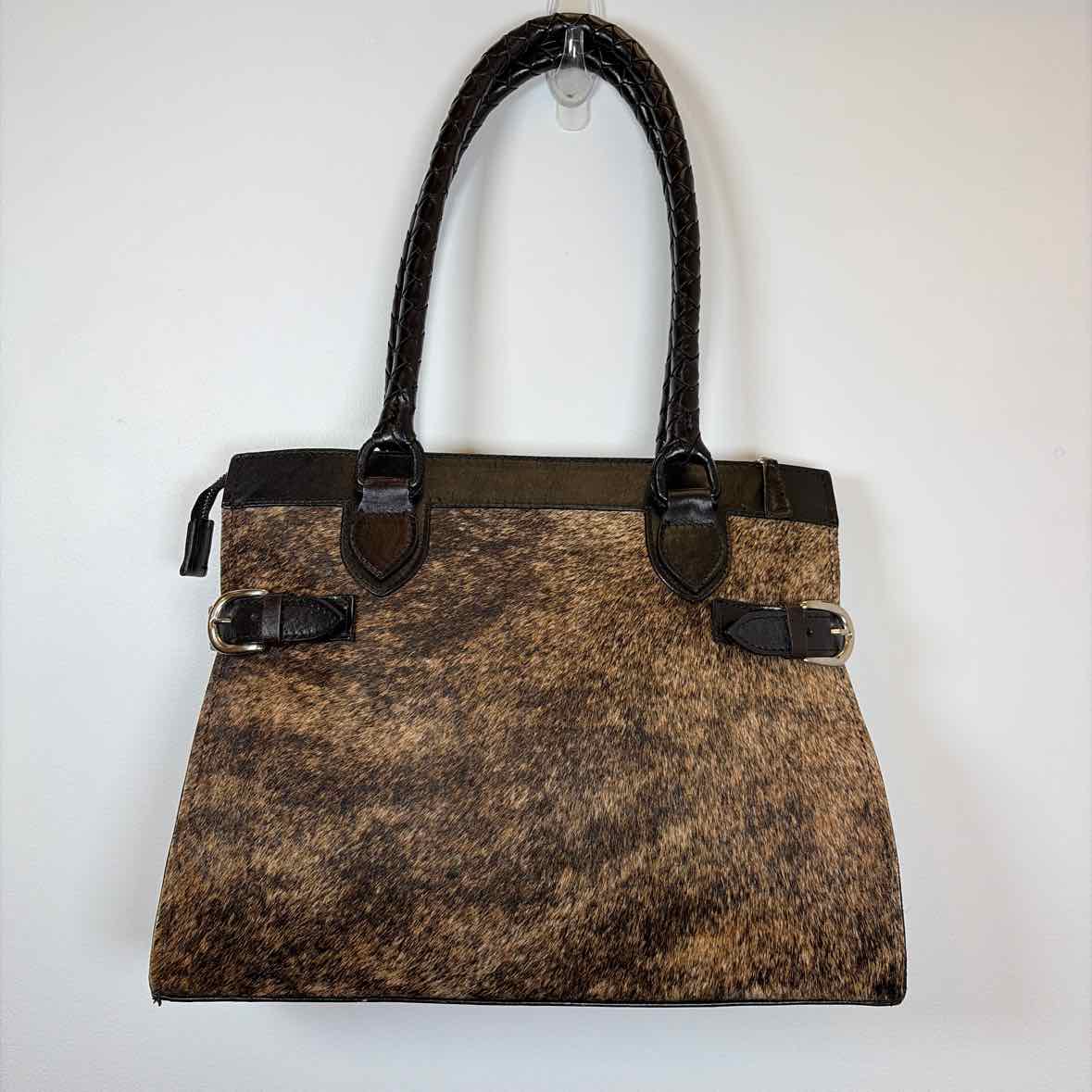Pre-Owned Origenes Brown Multi Leather Handbag