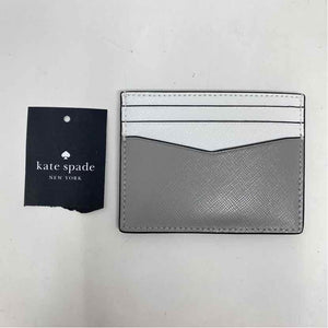 Pre-Owned Kate Spade Grey & White Leather Wallet