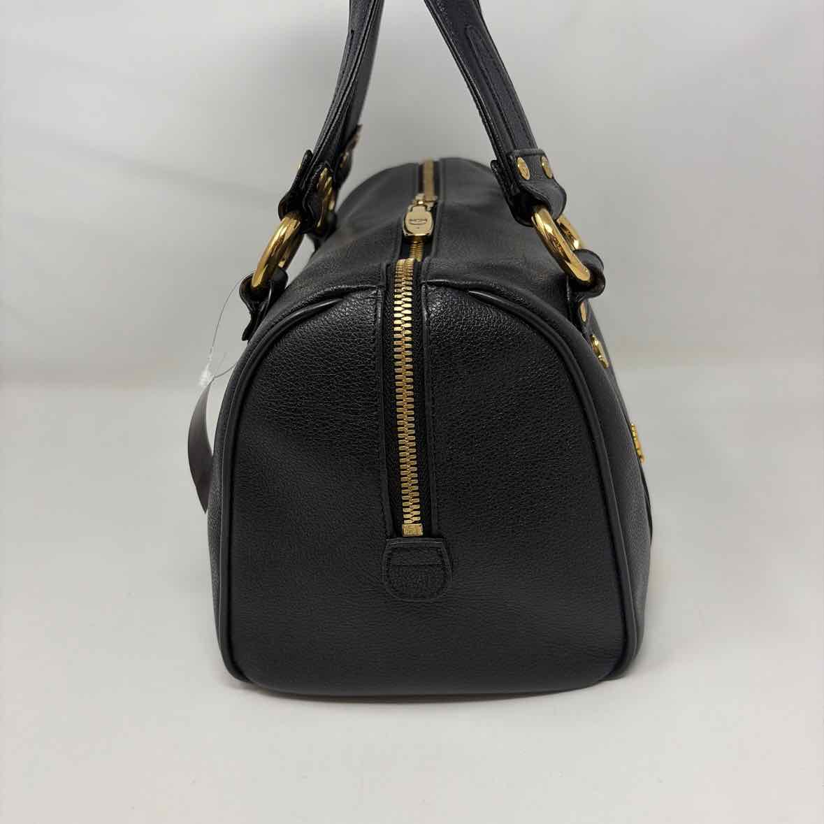 Pre-Owned MCM Black Leather Designer Handbag