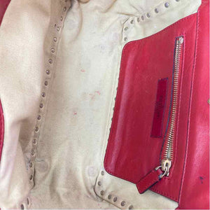 Pre-Owned Valentino Red Leather Designer Handbag