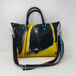 Pre-Owned Gabs Black Multi Canvas Handbag