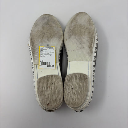 Pre-Owned Chanel Grey Canvas Shoe Size 9.5 Designer Shoes