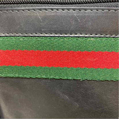 Pre-Owned Gucci Black Leather Designer Handbag