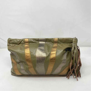 Pre-Owned Vintage Olive Leather Handbag