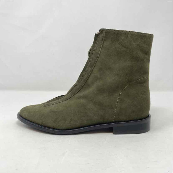 Pre-Owned Shoe Size 6.5 Solini Olive Booties