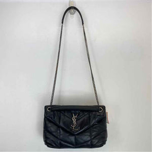 Pre-Owned Saint Laurent Black Leather Designer Handbag