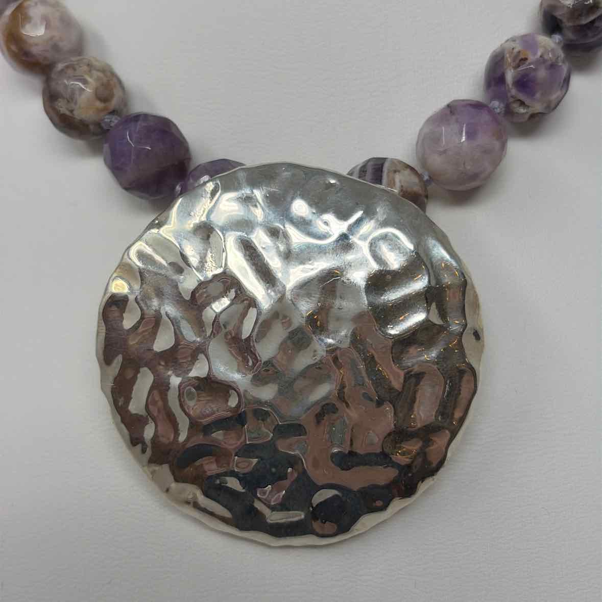 Pre-Owned Simon Sebbag Designs Purple Stones Necklace