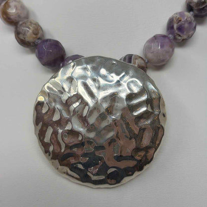 Pre-Owned Simon Sebbag Designs Purple Stones Necklace