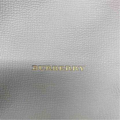 Pre-Owned Burberry White Leather Designer Handbag