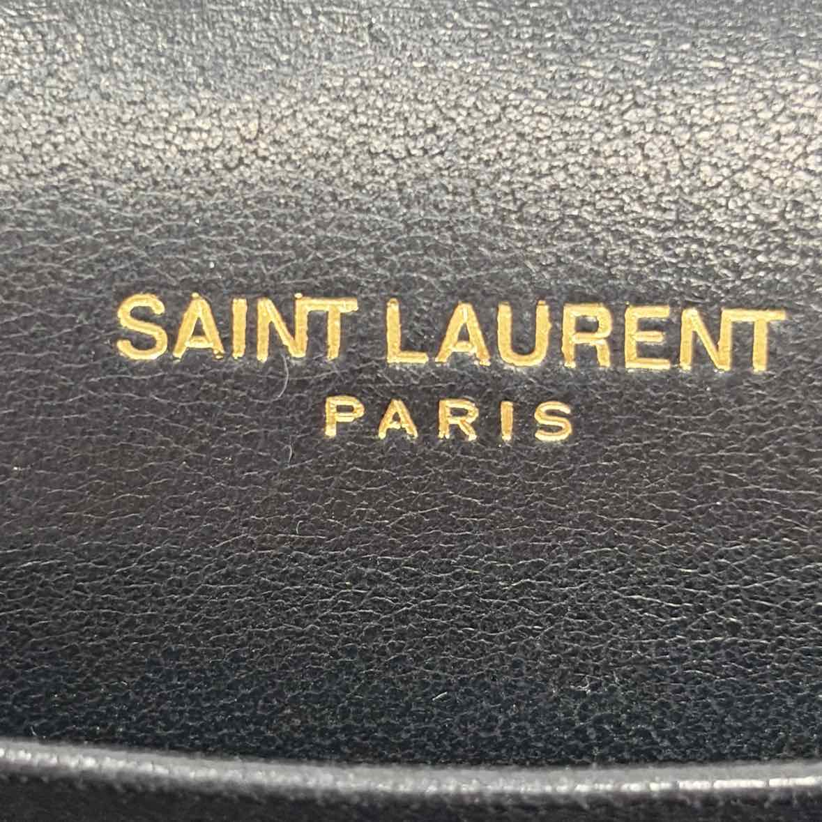 Pre-Owned Saint Laurent Black Leather Designer Handbag