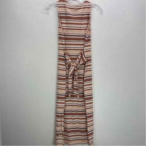 Pre-Owned Size XXS LOFT Brown Multi Casual Dress