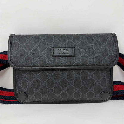 Pre-Owned Gucci Black Canvas Designer Handbag