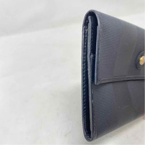 Pre-Owned Fendi Striped Canvas Designer Wallet