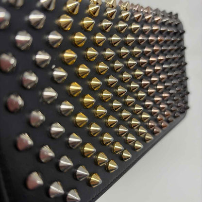 Pre-Owned Christian Louboutin Black Leather Designer Wallet