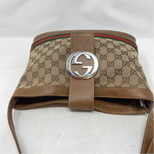 Pre-Owned Gucci Monogram Canvas Designer Handbag