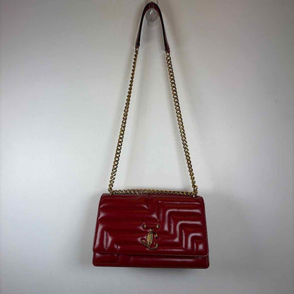 Pre-Owned Jimmy Choo Red Leather Designer Handbag
