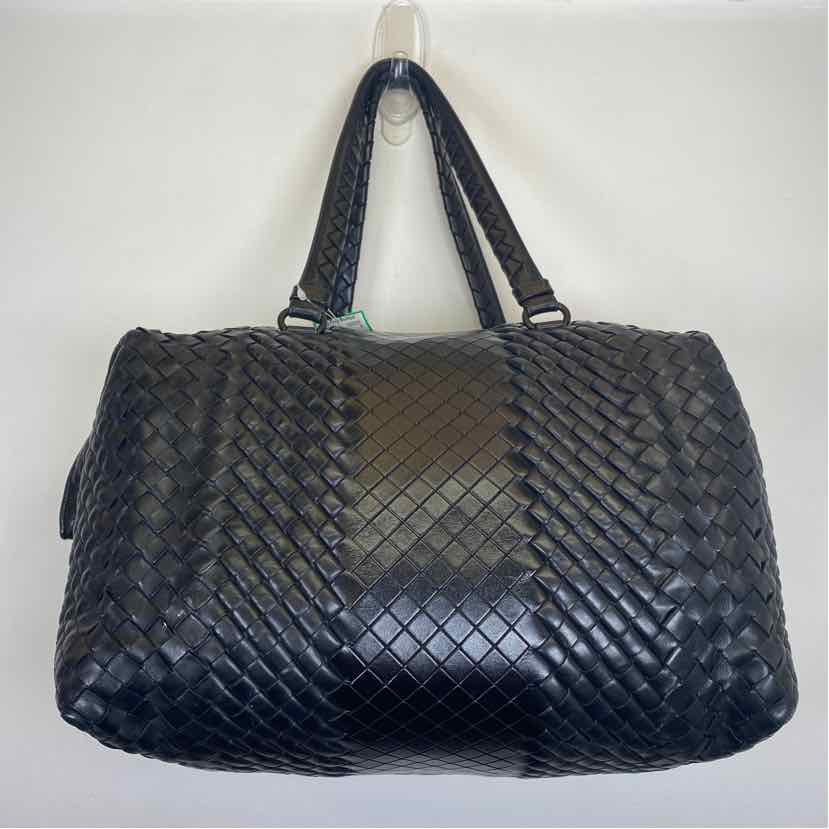 Pre-Owned Bottega Veneta Black Leather Designer Handbag