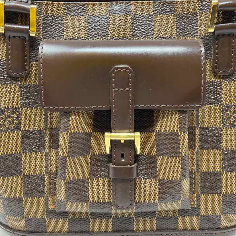 Pre-Owned Louis Vuitton Damier Eben Canvas Designer Handbag