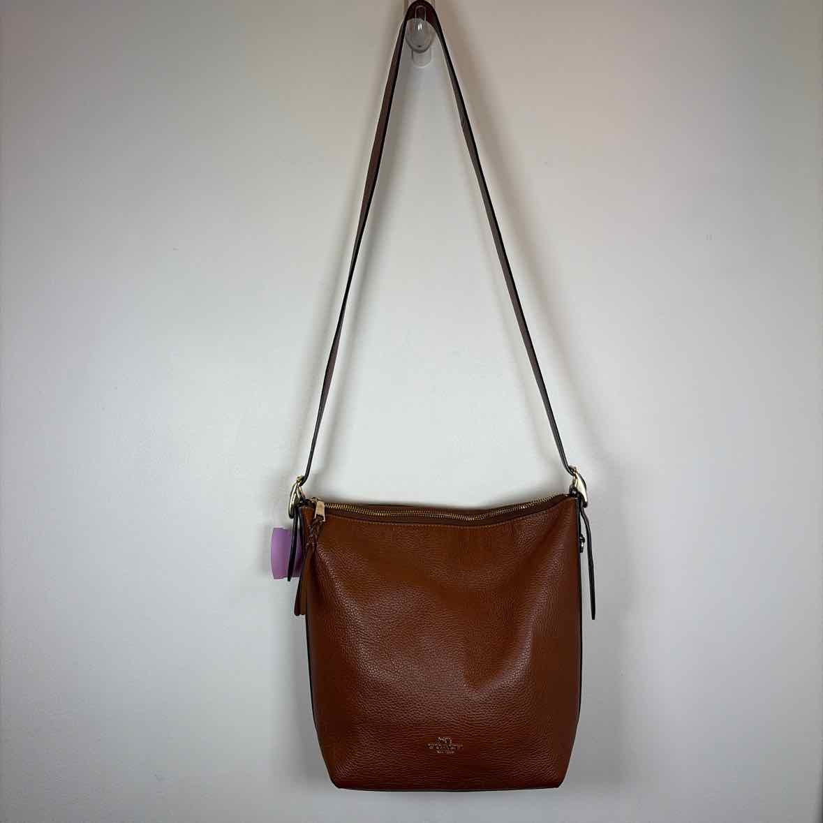 Pre-Owned Coach Cognac Leather Handbag