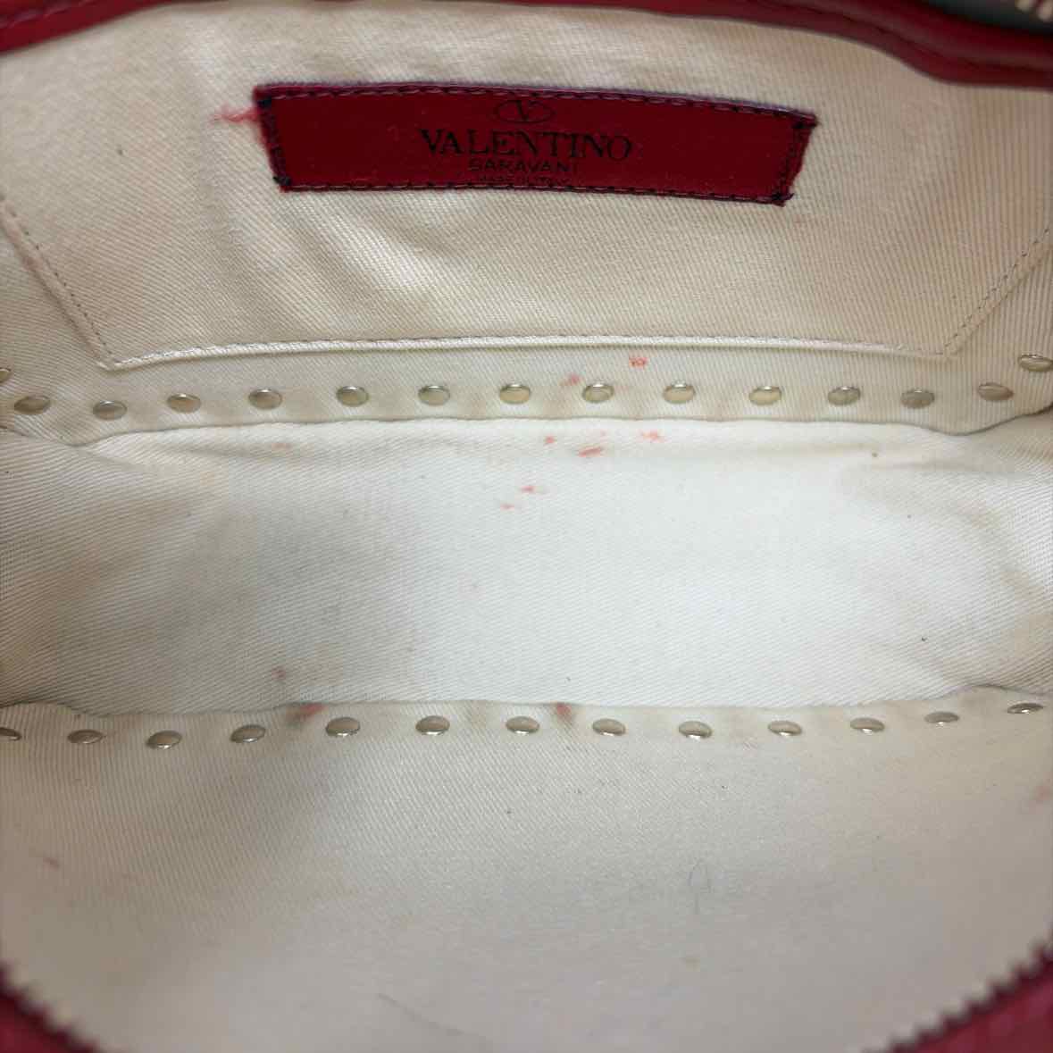 Pre-Owned Valentino Red Leather Designer Handbag