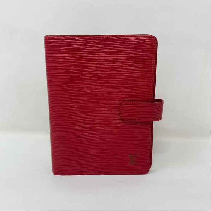 Pre-Owned Louis Vuitton Red Leather Designer Wallet