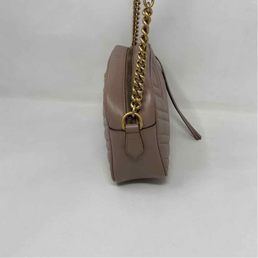 Pre-Owned Gucci Mauve Leather Designer Handbag