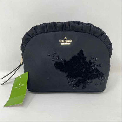 Pre-Owned Kate Spade Black Nylon Cosmetic Bag