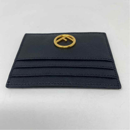 Pre-Owned Fendi Black Leather Designer Wallet