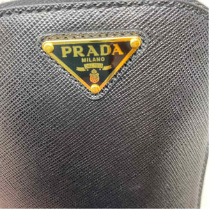 Pre-Owned Prada Black Leather Designer Handbag